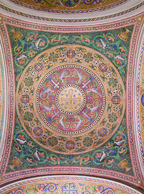Cathedral Basilica of Saint Louis, in Saint Louis, Missouri - west ambulatory ceiling