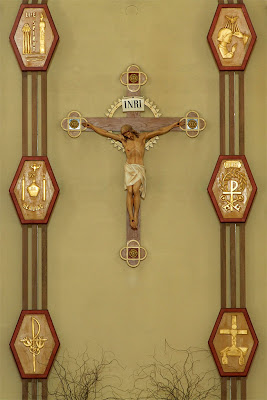 Immaculate Conception Catholic Church, in Columbia, Illinois, USA - crucifix