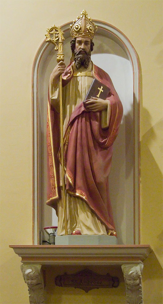 [Saint+Ambrose+Church,+in+Saint+Louis,+Missouri+-+statue+of+Saint+Ambrose.jpg]