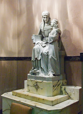Saint Margaret of Scotland Church, in Saint Louis, Missouri, USA - statue of Saint Anne