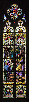 Saint John Nepomuk Roman Catholic Chapel, in Saint Louis, Missouri, USA - stained glass window