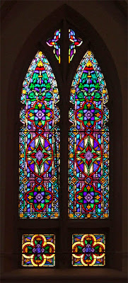 Saint Roch Roman Catholic Church, in Saint Louis, Missouri, USA - stained glass window