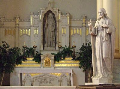 Saint Roch Roman Catholic Church, in Saint Louis, Missouri, USA - altar of Saint Roch