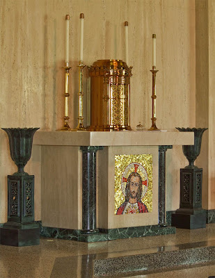 Sainte Genevieve du Bois Roman Catholic Church, in Warson Woods, Missouri, USA - tabernacle