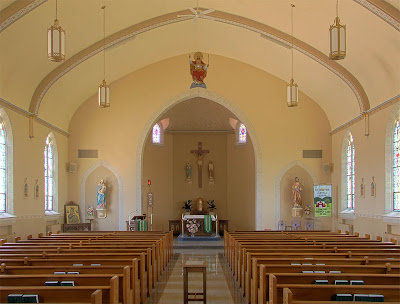 Saint Ignatius of Loyola Roman Catholic Church, in Concord Hill, Missouri, USA - nave