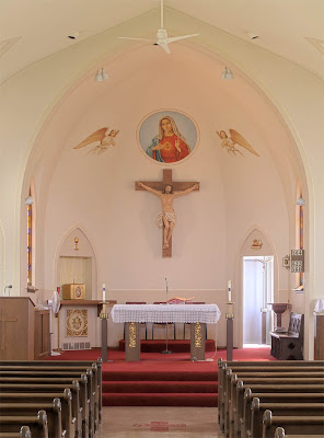 Immaculate Conception Roman Catholic Church, in Augusta, Missouri, USA - sanctuary