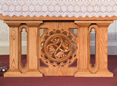 Saint Joseph Roman Catholic Church in Neier, Missouri, USA - altar detail