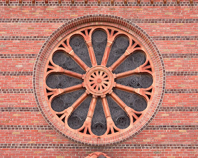 Saint George Roman Catholic Church, in Affton, Missouri, USA - rose window