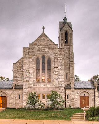 All Souls Roman Catholic Church, in Overland, Missouri, USA - exterior