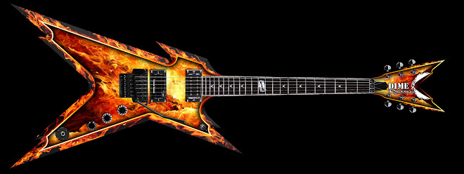 Guitarra Electrica típica en el Metal