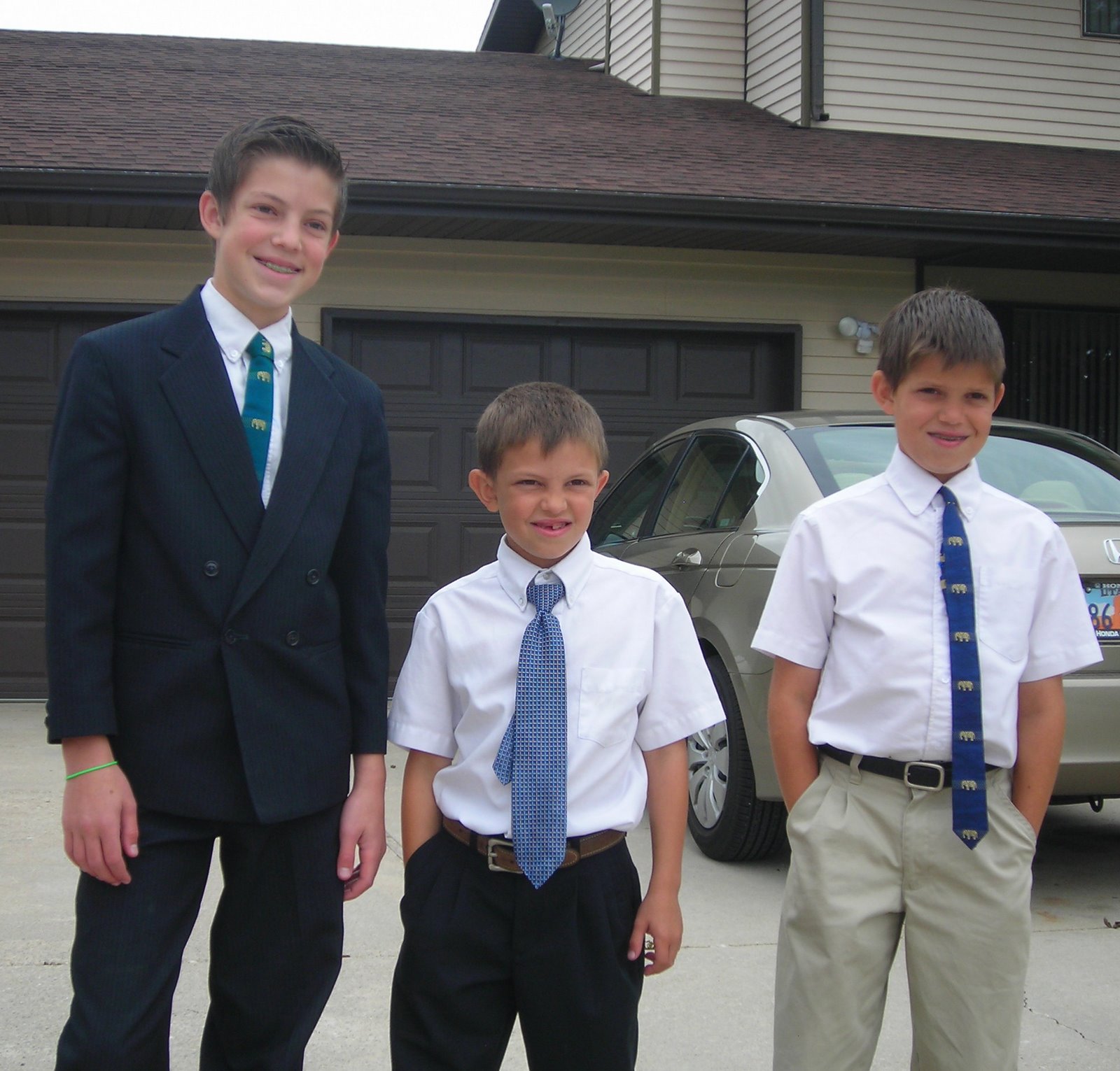 Boys all ready for Church