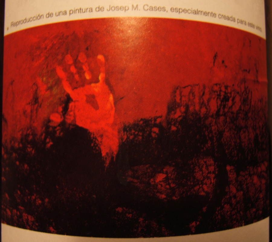Pintura de Josep M. Cases, especialmente creada para este vino