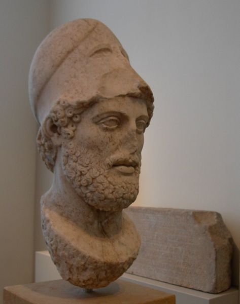 Busto de Péricles c. 495 BC – 429 aC por Cresilas, Altes Museum, Berlin