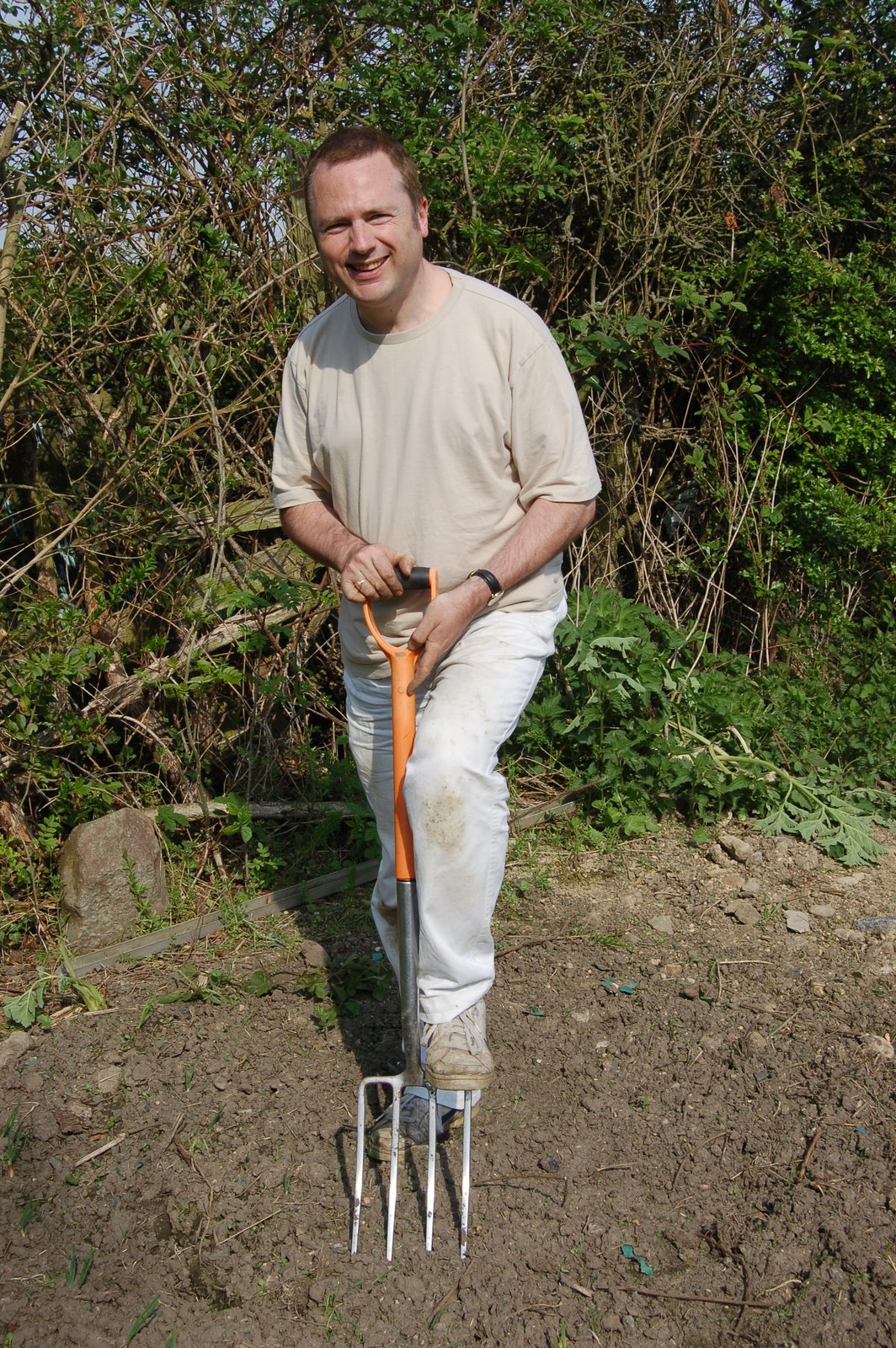 Hard graft on the allotment