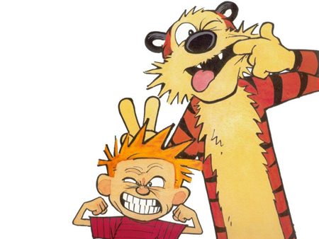 Calvin & Hobbes, imagem com direitos reservados