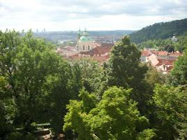 View Down over Prague from Castle Hill
