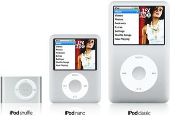iPod shuffle nano classic