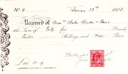 Mellersh & Neale receipt 1903