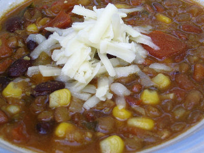 Southwest vegetarian chili