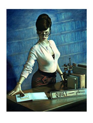 [Pin-Up-Girl-Quiet-Please-Librarian-Giclee-Print-C12043338.jpeg]
