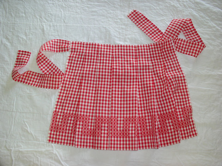 Red Gingham apron