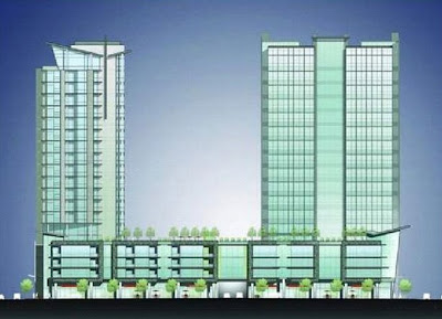 Eakin project rendering for office tower in the Gulch