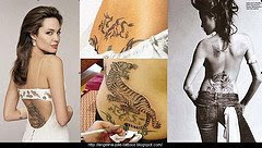 picture of Angelina Jolie tattoo