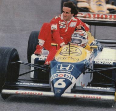 GP da Alemanha de 1987: o brasileiro Nelson Piquet e o francês Alain Prost