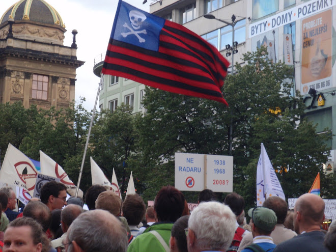Protest on Wenceslas Square