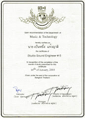 Certificate of Sound Engineer