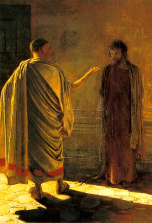 Què és veritat? (Crist i Pilat), Nikolai Ge, 1890