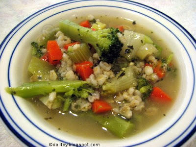 Barley Soup with Chunky Vegetables