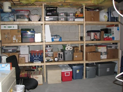 Basement Storage Shelf Plans