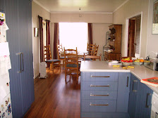 the kitchen from the other end