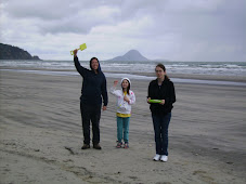Emily, Tobey, and Alex at Ohope Beach