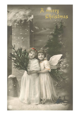 [Merry-Christmas-Cherub-and-Girl-Print-C10392128.jpg]