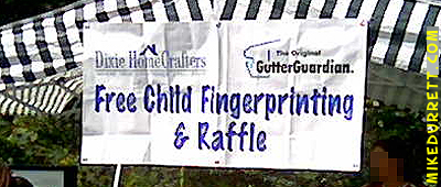 Banner: FREE CHILD FINGERPRINTING & RAFFLE
