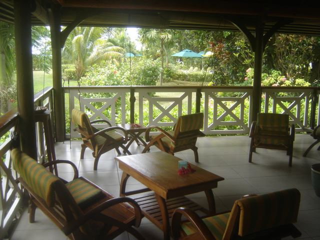 Salon de l'hotel Acajou - Praslin Seychelles