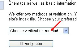 choose verification method