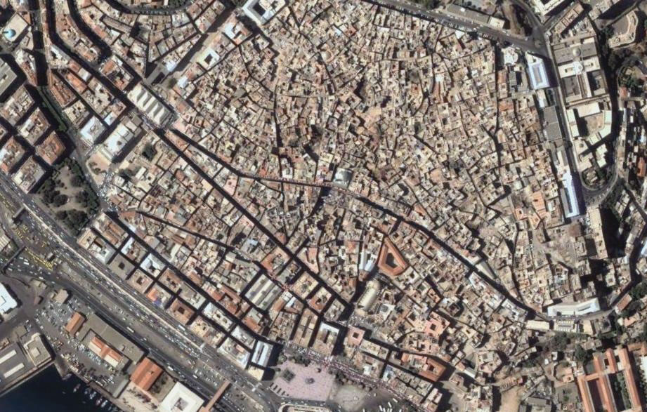 Photo satellite Casbah Alger Algerie
