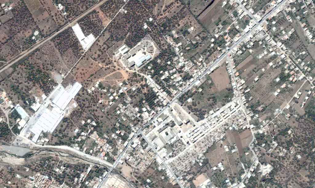 Photo satellite Ighzer-Amokrane Bejaia Algerie