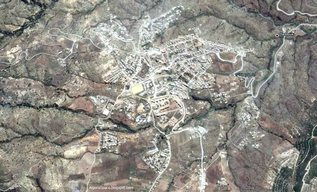 Photo satellite Seddouk Kabylie Algerie