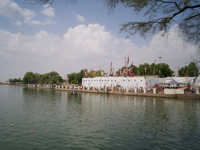 Ramsarowar Talab & Baba Ramdev Temple View