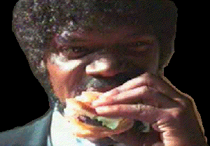 That is a tasty burger! 