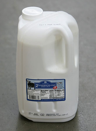 new plastic milk jug