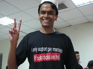 Interesting quote on Jamil's Tshirt