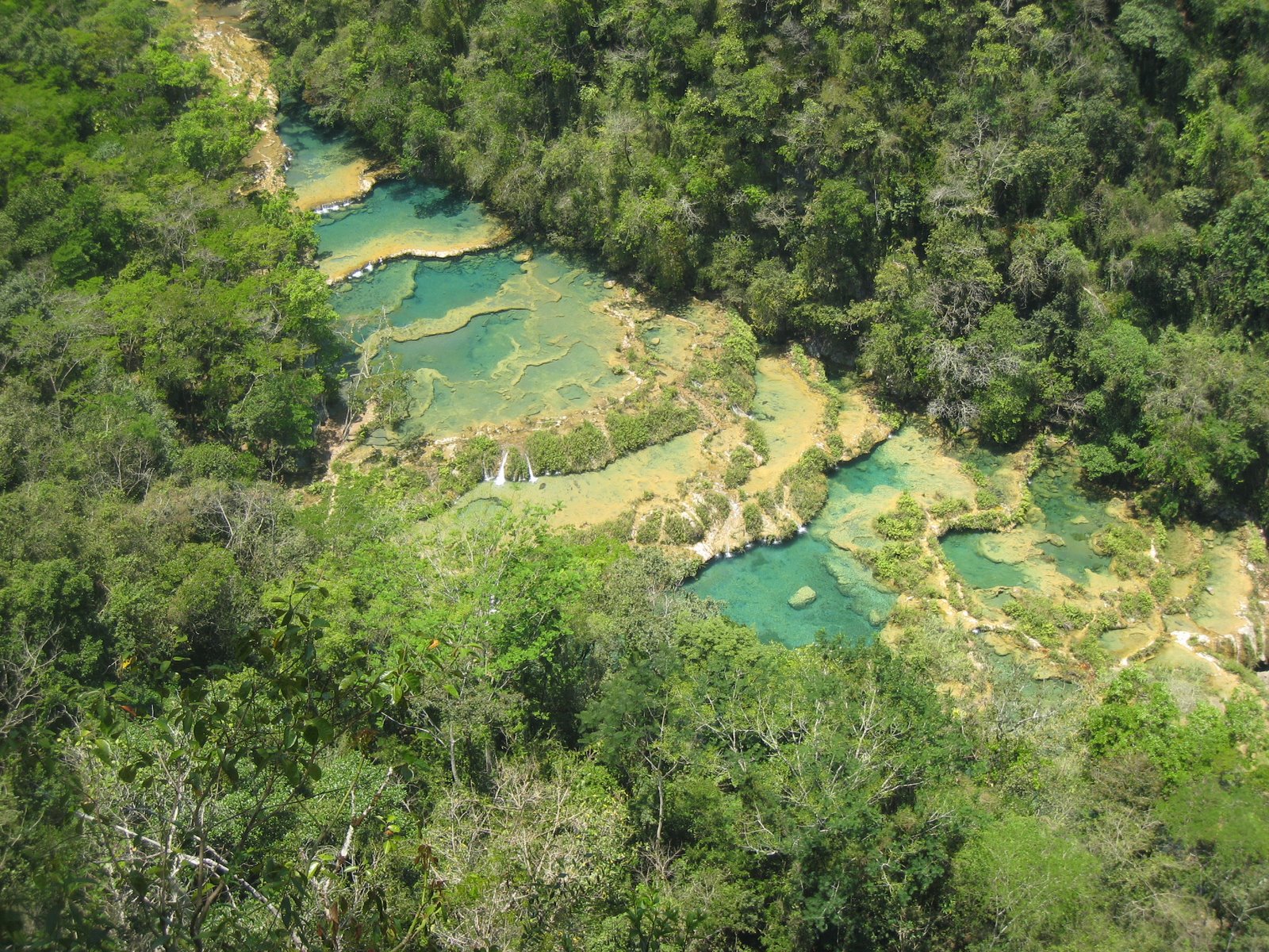 The natural pools of Semuc Champey, Guatemala