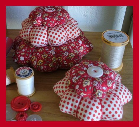 Sweet Pin Cushions from AuntDaisysCottage
