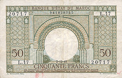 [MoroccoP44-50Francs-1949_f.jpg]