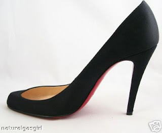 louis vuitton black heels red bottom